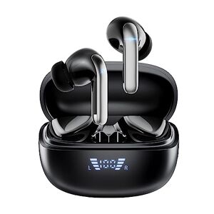 Ecouteur Bluetooth 5.3, Ecouteur Sans Fil avec ENC Réduction de Bruit,  Stéréo Oreillette Bluetooth avec HD Mic Intégrés, Écouteurs Intra  Auriculaires