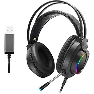 Micro Casque Gaming PS4, Casque Gaming Switch avec Micro Anti Bruit Casque  Gamer Xbox One Filaire LED Lampe Stéréo Bass Microphone Réglable avec Micro  3.5mm Jack pour PC/Mac/Ordinateur/Laptop - Casque PC 