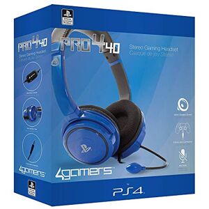 Micro-casque Gaming stéréo 4Gamers Pro 4 40 Bleu pour PS4 - Publicité