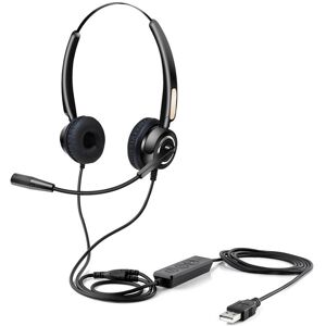 Urban Factory USB HEADSET WITH REMOTE CONTROL Casque Avec fil Arceau USB Type-A Noir