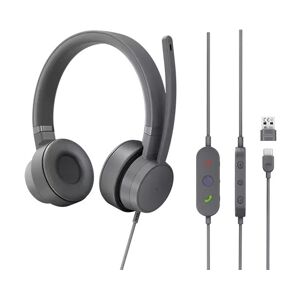 IBM GXD1C99243 écouteur/casque Avec fil Arceau Appels/Musique USB Type-C Gris Turquoise