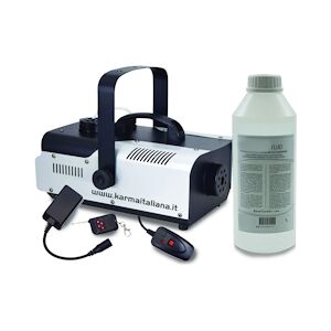 Machine à fumée Karma DJ902 - FOGGER 900W, Capacité 1L, Télécommandes sans fil/filaire - jusqu'à 260 m3/min de fumée - 1L INCLUS