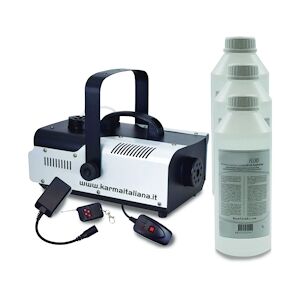 Machine à fumée Karma DJ902 - FOGGER 900W, Capacité 1L, Télécommandes sans fil/filaire - jusqu'à 260 m3/min de fumée - 3L INCLUS