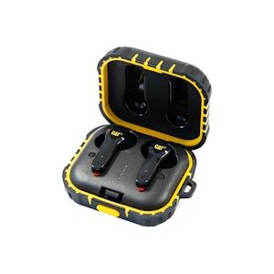 Caterpillar Ecouteurs sans fil Bluetooth noir Réduction de bruit Portée 10m autonomie 4-5h IP55 IOS Android CAT