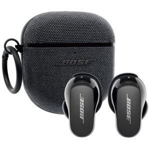 Pack écouteurs Bose QuietComfort Earbuds II Noir et etui de protection en tissu Noir Noir - Publicité