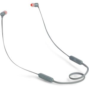 JBL TUNE 110BT Wireless In-Ear Headphones with Bluetooth – Neck flat tangle-free cable – Up to 6 hours of music – Grey - Publicité