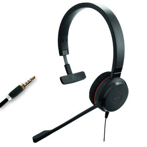 Jabra GN Jabra Evolve 30 II Jack - Version Mono - Casque  Casque PC-Mac  Casque filaire - Connexion Jack 3,5 mm