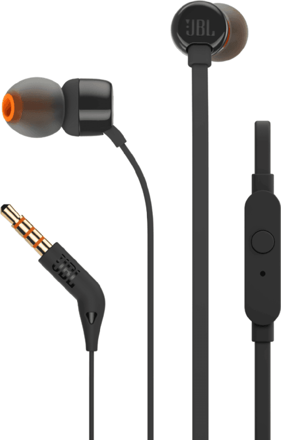 JBL Tune110 Bass In-Ear Headphones - Zwart