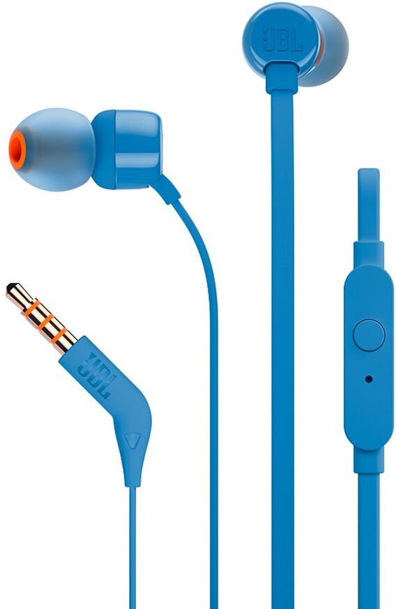 JBL ακουστικά handsfree t110 blue  - blue