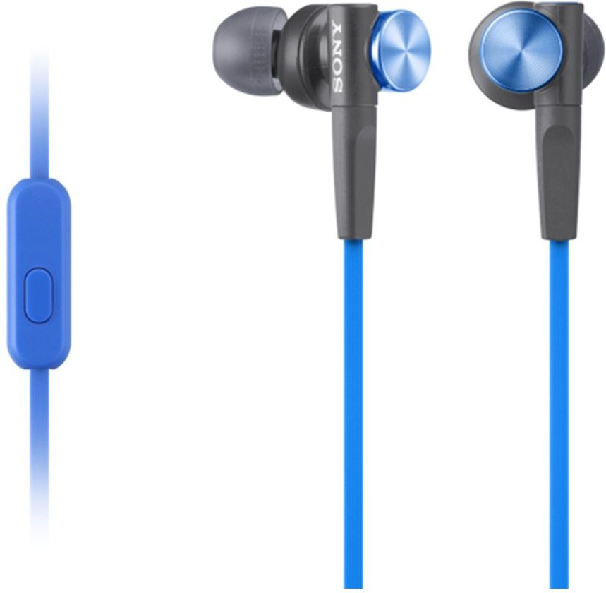 Sony ακουστικά handsfree mdrxb50ap  - blue