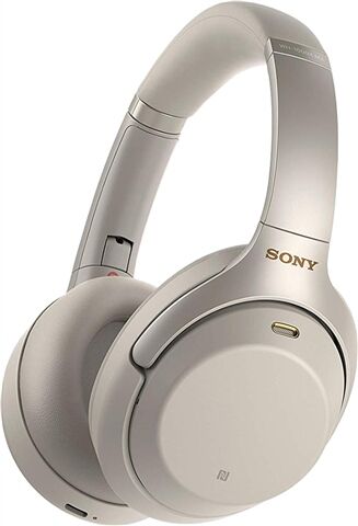 Refurbished: Sony WH-1000XM3 Wireless Noise-Canceling Headphones Over-Ear - Silver, B