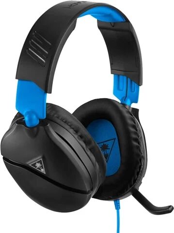 Refurbished: Turtle Beach Recon 70P Black/Blue Headset (PS5, PS4, Series, XB1)