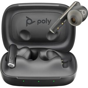 POLY Cuffia con microfono  Auricolari Voyager Free 60 colore Carbon Black + Custodia di ricarica base