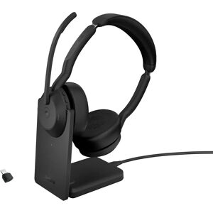 Jabra Cuffia con microfono  25599-999-889 cuffia e auricolare Con cavo senza A Padiglione Ufficio Bluetooth Base di ricarica Nero [25599-999-889]