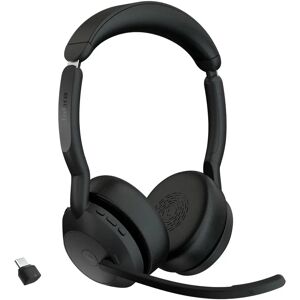 Jabra Cuffia con microfono  25599-999-899 cuffia e auricolare Wireless A Padiglione Ufficio Bluetooth Base di ricarica Nero [25599-999-899]