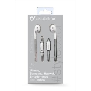 Cellular Line Slugsmartw Auricolari Con Filo-bianco