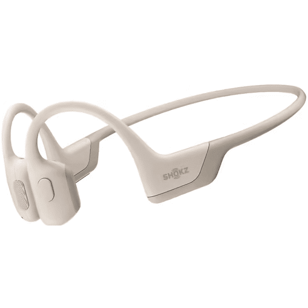 shokz openrun pro cuffie wireless, beige