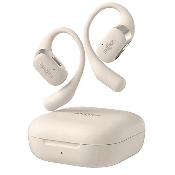 shokz openfit auricolari wireless, beige