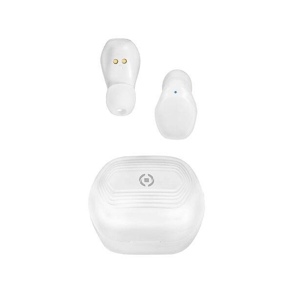celly true wireless earbudsflip auricolari wireless, bianco