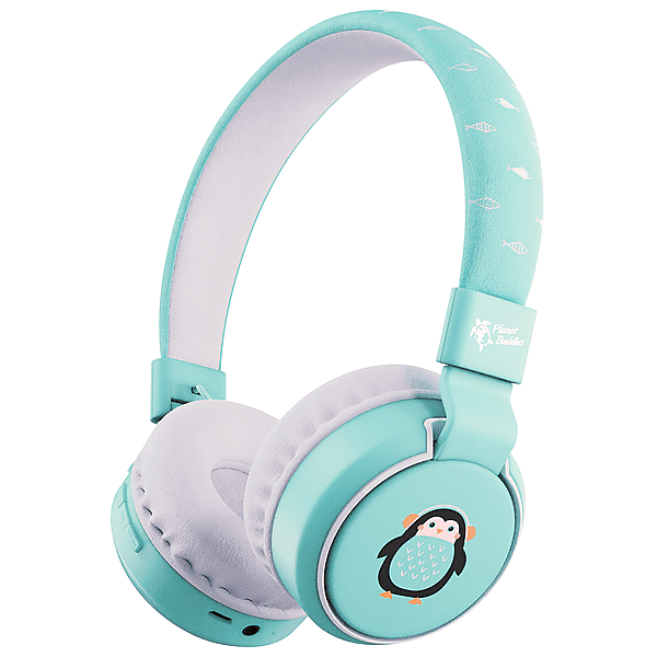 urbanista planet buddies cuffie bt cuffie wireless, wireless - pepper the penguin light blue/azzurro