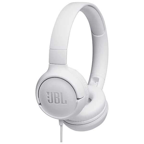 jbl tune 500 white cuffie, bianco