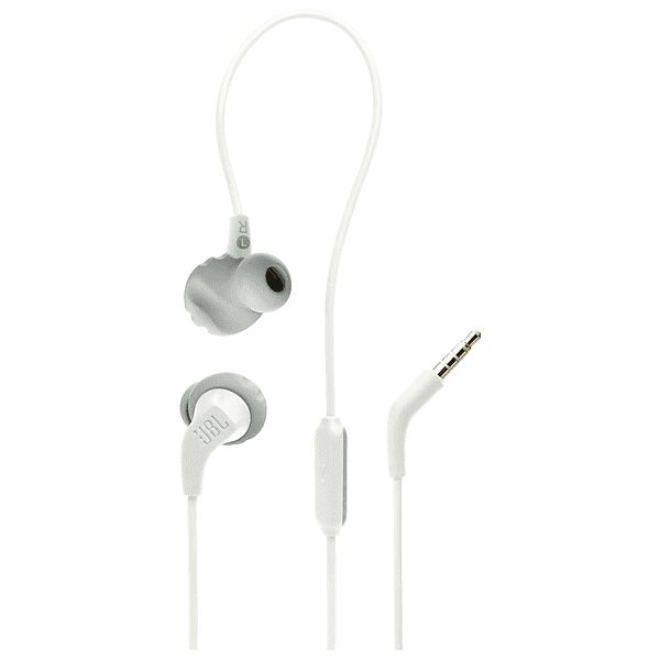 jbl endurance run 2 white auricolari , bianco