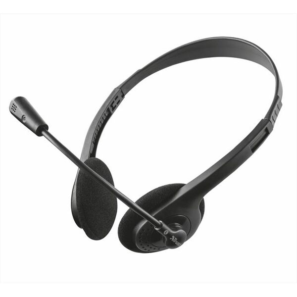 trust ziva chat headset black