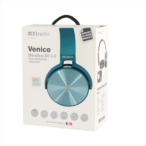 xtreme headphone wireless bt venice-blu navy