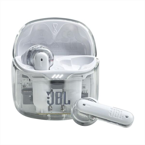 jbl cuffia in ear tune flex-bianco trasparente