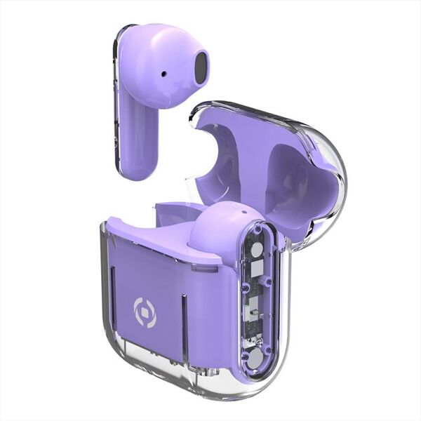 celly sheervl auricolari true wireless-viola