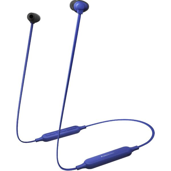 panasonic rz-nj320be-a cuffie bluetooth auricolari passanuca in-ear per musica e sport con tasti volume colore blu - rz-nj320be-a