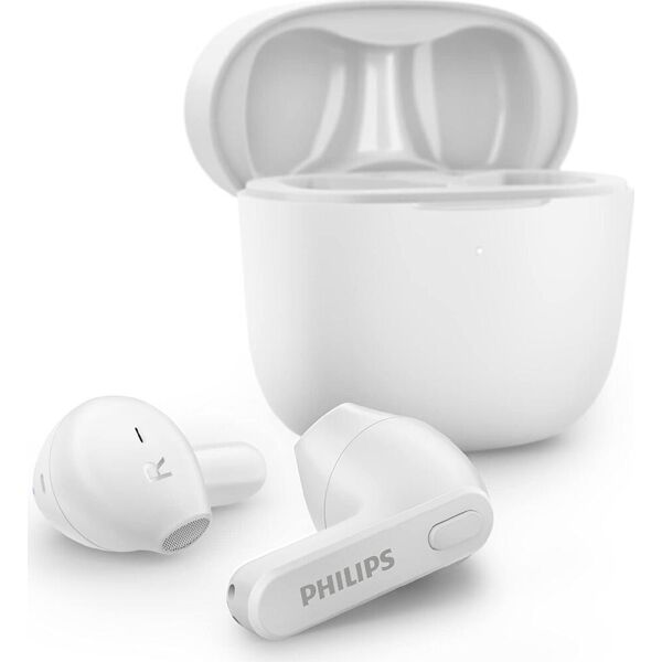 philips tat2236wt/00 cuffie bluetooth auricolari true wireless in-ear per musica e chiamate colore bianco - 2000 series