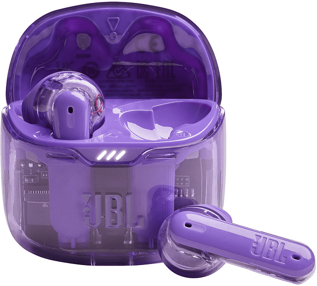 JBL TUNE FLEX GHOST AURICOLARI WIRELESS, Viola Trasparente