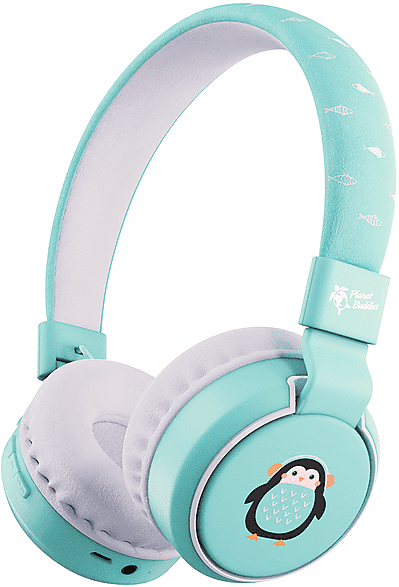 URBANISTA Planet Buddies Cuffie BT CUFFIE WIRELESS, Wireless - Pepper the Penguin Light Blue/Azzurro