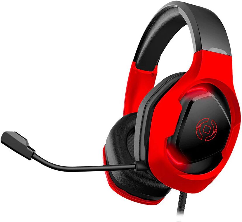 Celly CyberBeat Cuffia Padiglione auricolare Connettore 3.5 mm USB tipo A Nero, Rosso