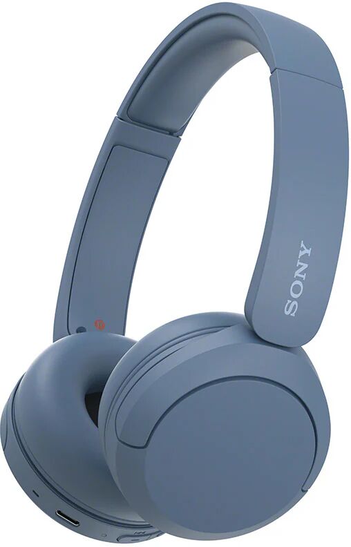 Sony Cuffie Bluetooth wireless WH-CH520 - Durata della batteria fino a 50 ore con ricarica rapida, stile on-ear - Blu