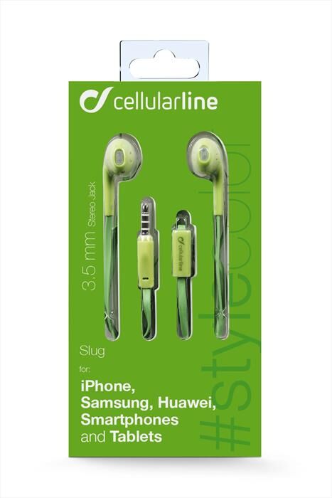 Cellular Line Slugsmartg Auricolari Con Filo-verde