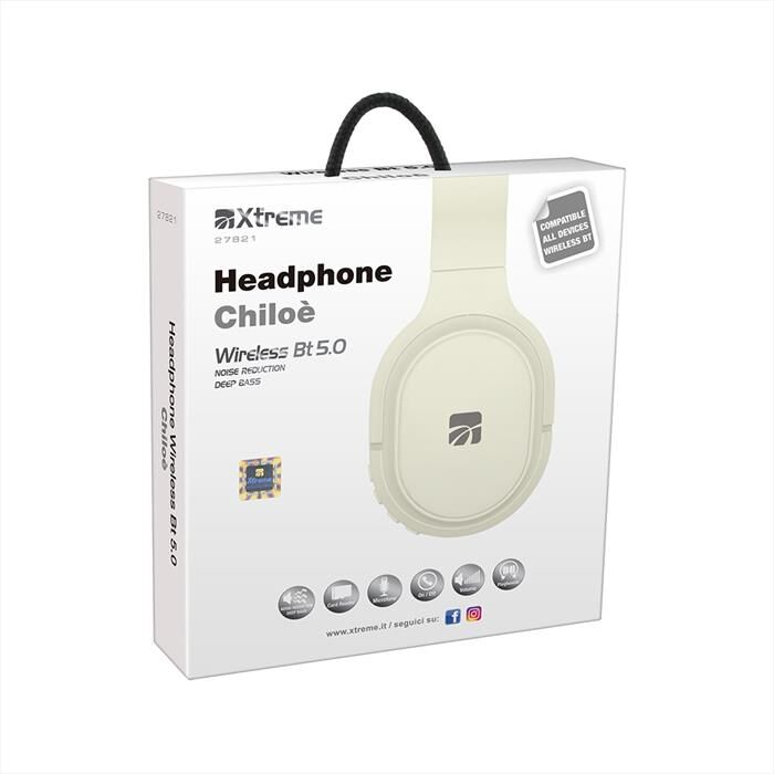 Xtreme Headphone Chiloe' Wireless Bt 5.0-bianco