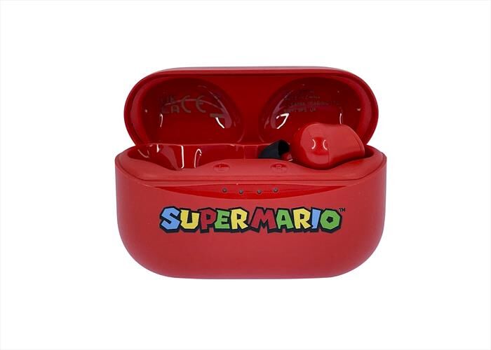 OTL Auricolari Bluetooth Super Mario Earpods-red