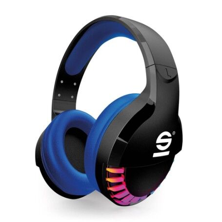 Celly Sparco SPWHEADPHONE cuffia e auricolare Cuffie Wireless A Padiglione Giocare USB tipo-C Nero, Blu (SPWHEADPHONE)