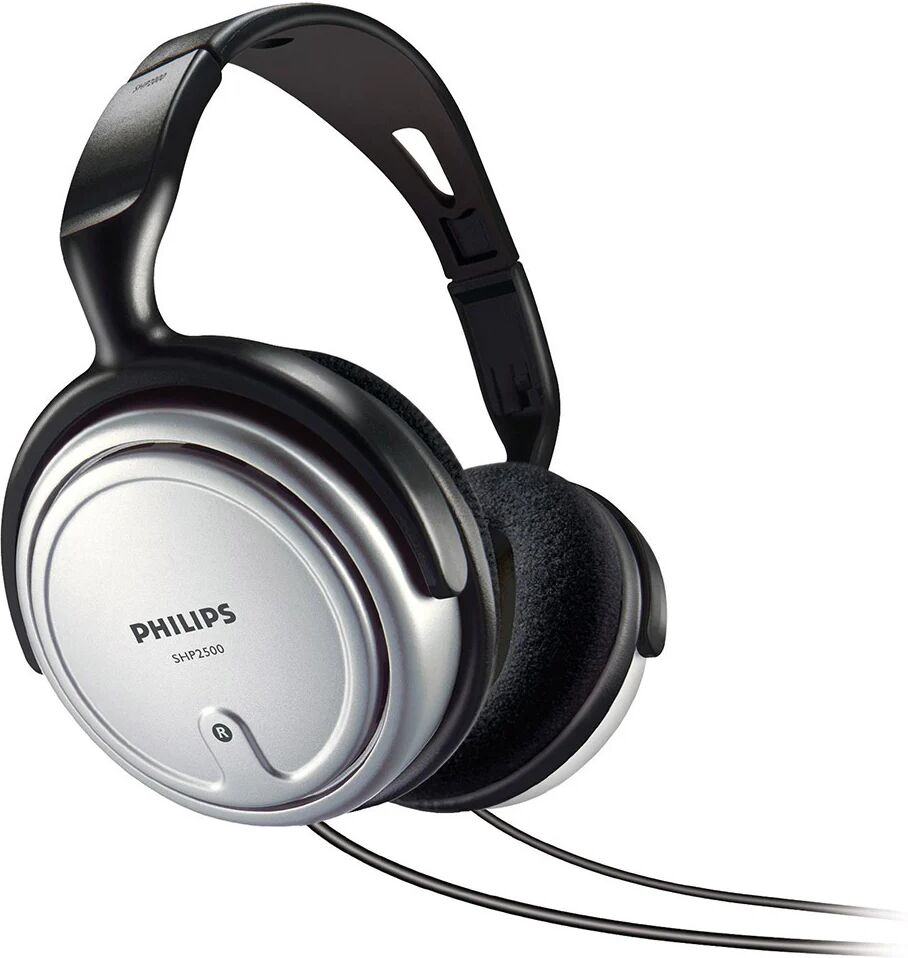 Philips SHP2500/00 cuffia e auricolare Cuffie Cablato A Padiglione MUSICA Nero, Argento