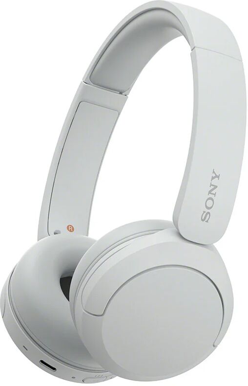 Sony Cuffie Bluetooth wireless WH-CH520 - Durata della batteria fino a 50 ore con ricarica rapida, stile on-ear - Bianco