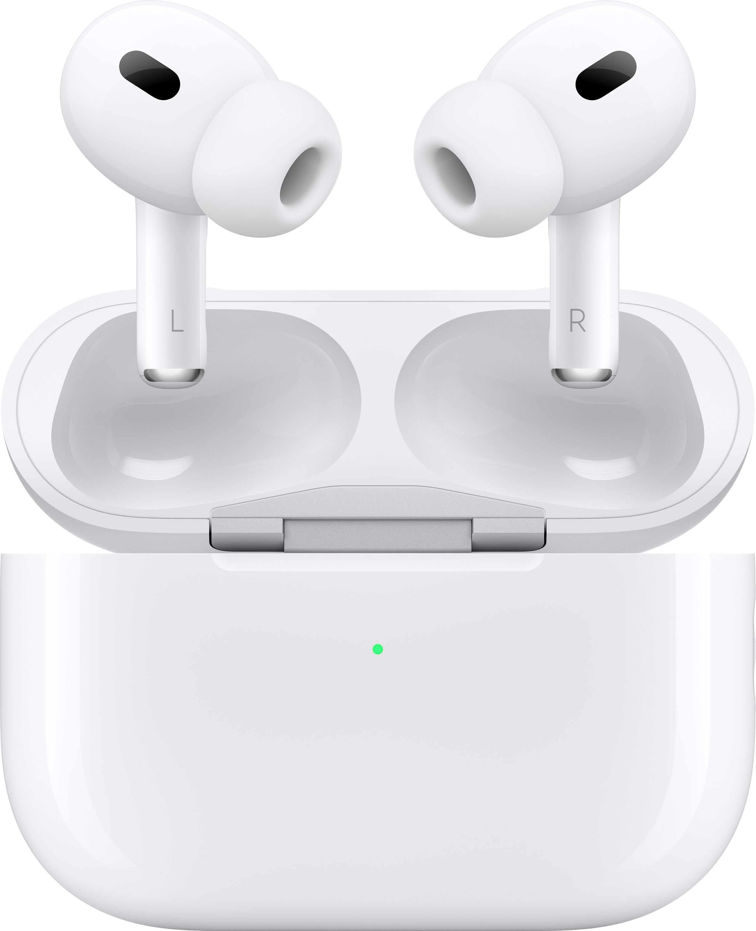 Apple Cuffia con microfono  AirPods Pro (seconda generazione) (2nd generation) Cuffie Wireless In-ear Musica e Chiamate Bluetooth Bianco [MQD83ZM/A]