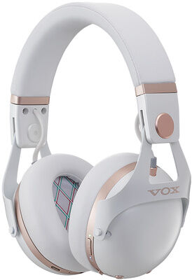 vox vh-q1 headphones white/gold bianco