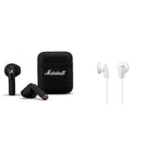 Marshall Mode EQ - Auriculares intrauditivos con cable, color negro y latón