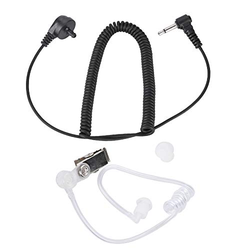 PUSOKEI Walkie-talkie Oortelefoon Curve Single Ear Air Duct-hoofdtelefoon, enkele 3,5 mm/0,1 inch 50 cm/19,6 inch anti-geluid hoofdtelefoon voor luidsprekermicrofoon