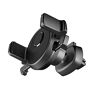 DFV mobile Rotatable Car Air Vent Phone Holder Stand Mount with Automatic Clip voor TEESSO Y551 (2020) Black