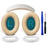 SOULWIT Oorkussens + Hoofdband Headband + Silicone Overtrek Beschermer, vervangings set voor Bose QuietComfort 25(QC25)/SoundLink Around-Ear II(SoundLink AE2)/SoundTrue Around-Ear II(SoundTrue AE 2)
