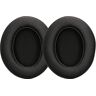 kwmobile 2x oorkussens compatibel met DOQAUS oorkussens Earpads voor koptelefoon Kunstleer en schuim in zwart