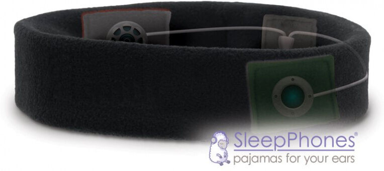 SleepPhones classic fleece zwart medium - Zwart